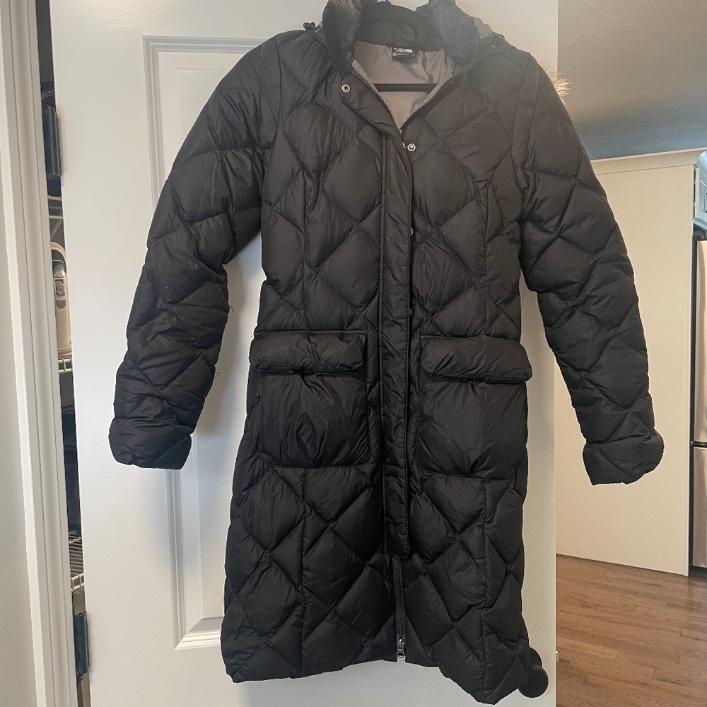North Face knee length down Parka